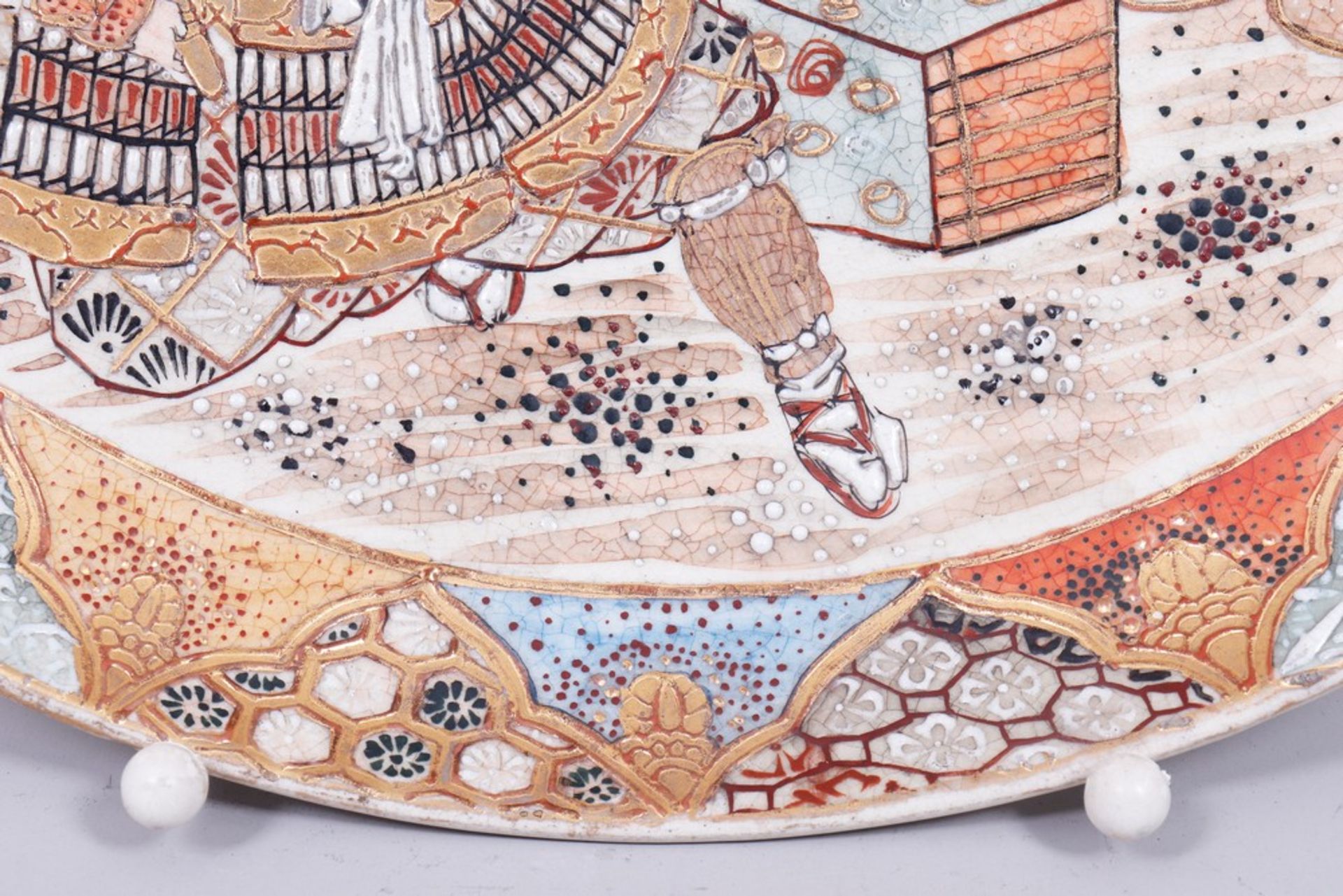 Satsuma plate, Japan, late Meiji period - Image 3 of 4