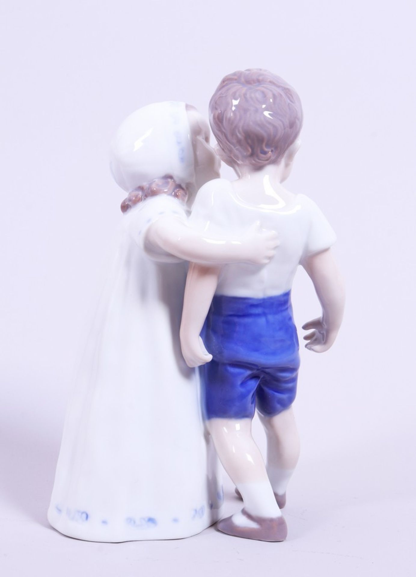 A pair of children, “Love Refused”, design Ingeborg Plockross-Irminger for Bing & Grondahl, 20th C. - Image 2 of 3
