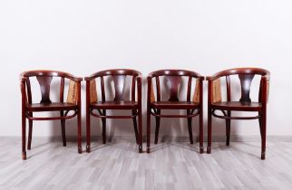 4 armchairs, Thonet, Vienna, 1900s/10s