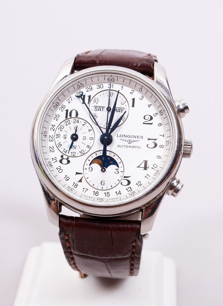 Gent's wristwatch, Longines Master Collection, automatic chronograph