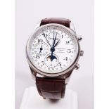 Gent's wristwatch, Longines Master Collection, automatic chronograph