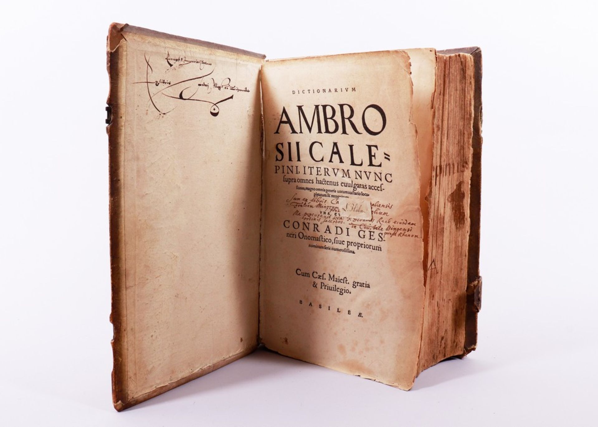Book, Ambrogio Calepino(1440?, Bergamo - 1509/1510, ibid)