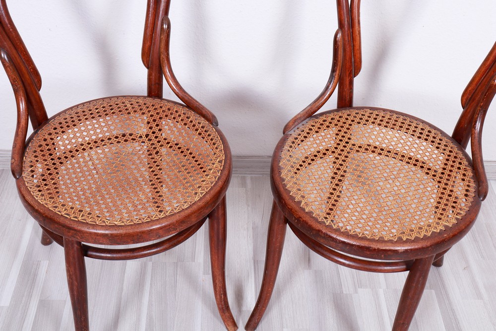 Pair of chairs, Thonet, Vienna, c. 1900 - Image 3 of 5