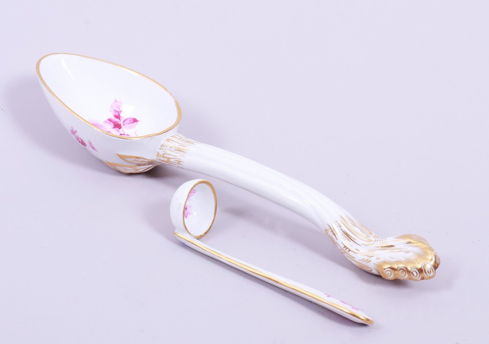 2 spoons, Meissen, c. 1900/20th C.