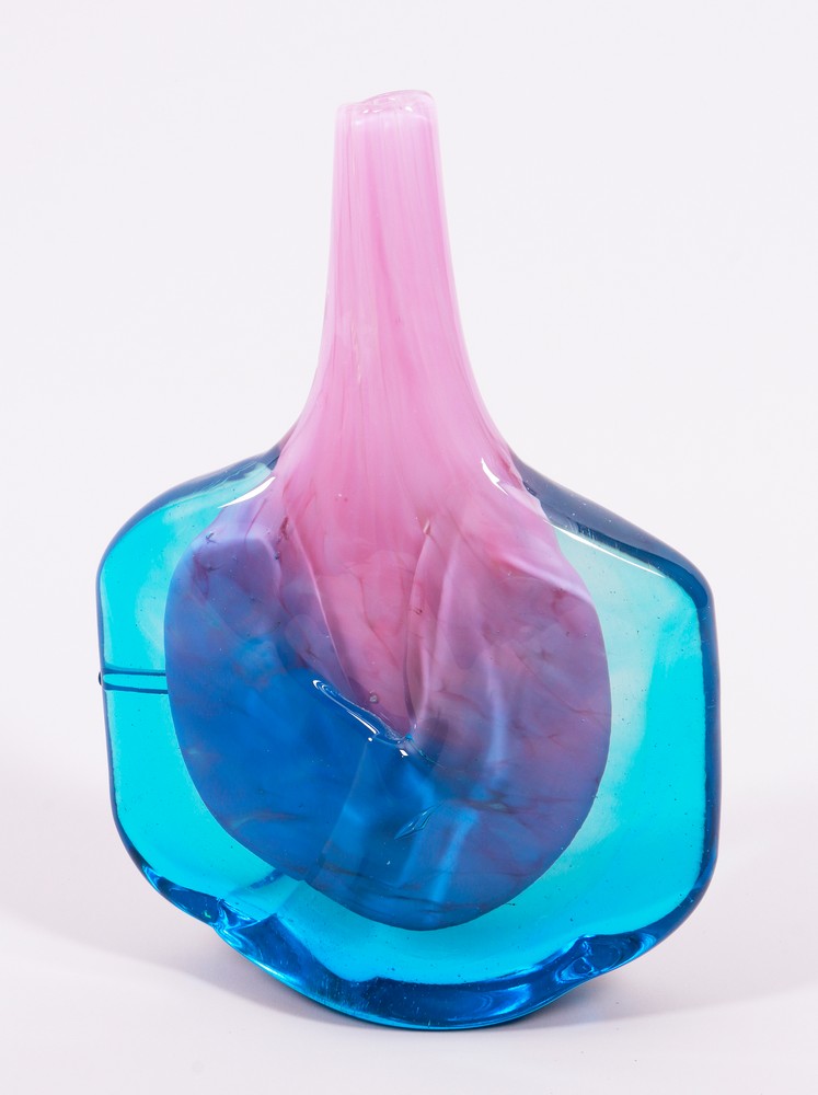 Studio glass vase, design Michael Harris, manufactured by Mdina, Malta, 1980s - Image 2 of 4