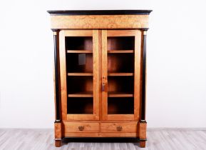 Large Biedermeier display cabinet, probably German, 19th C.