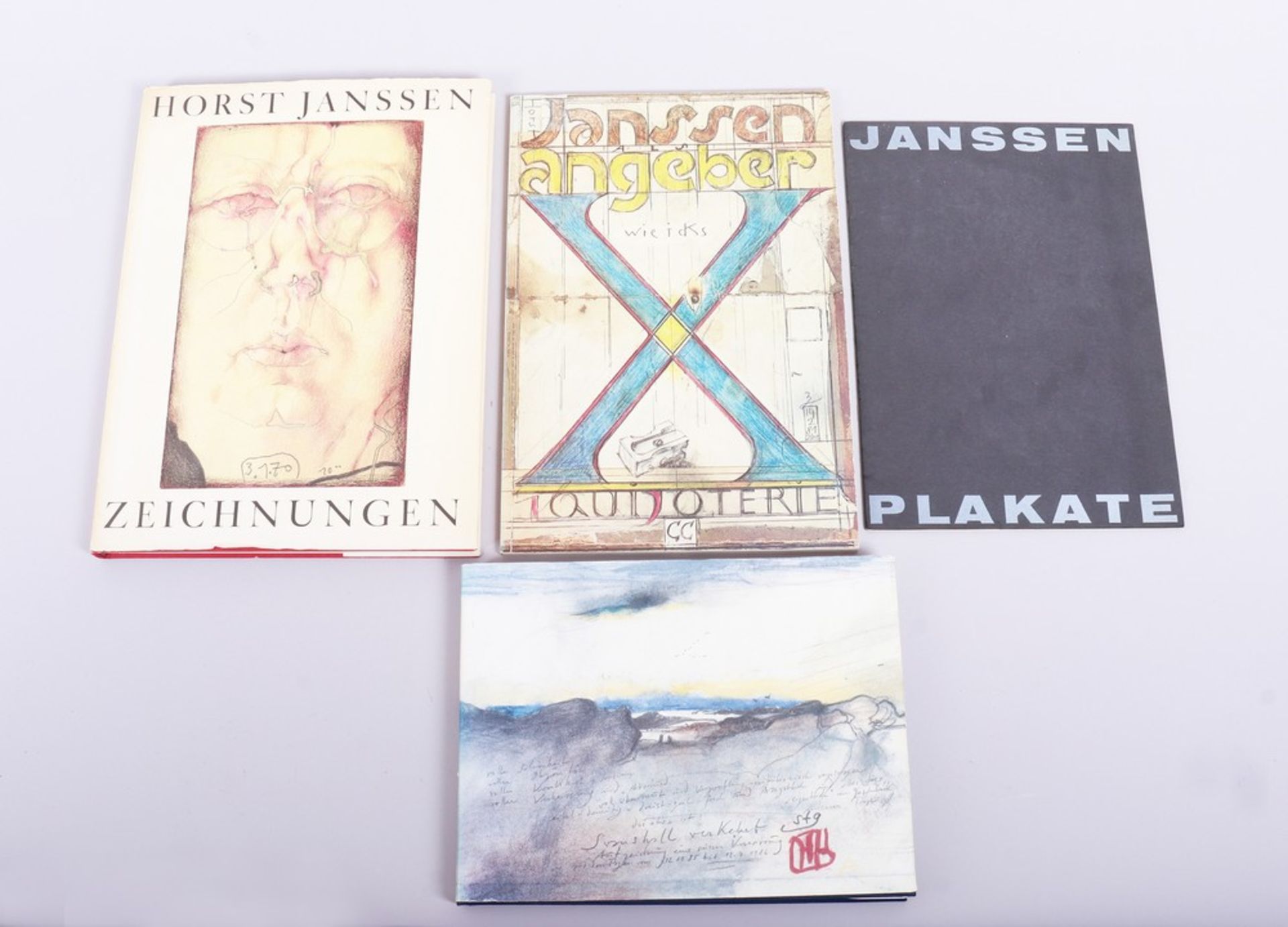 4 illustrated books about Horst Janssen