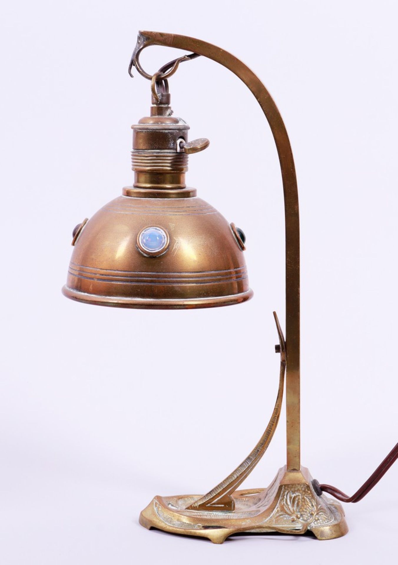 Jugendstil-Tischlampe, wohl deutsch, um 1900