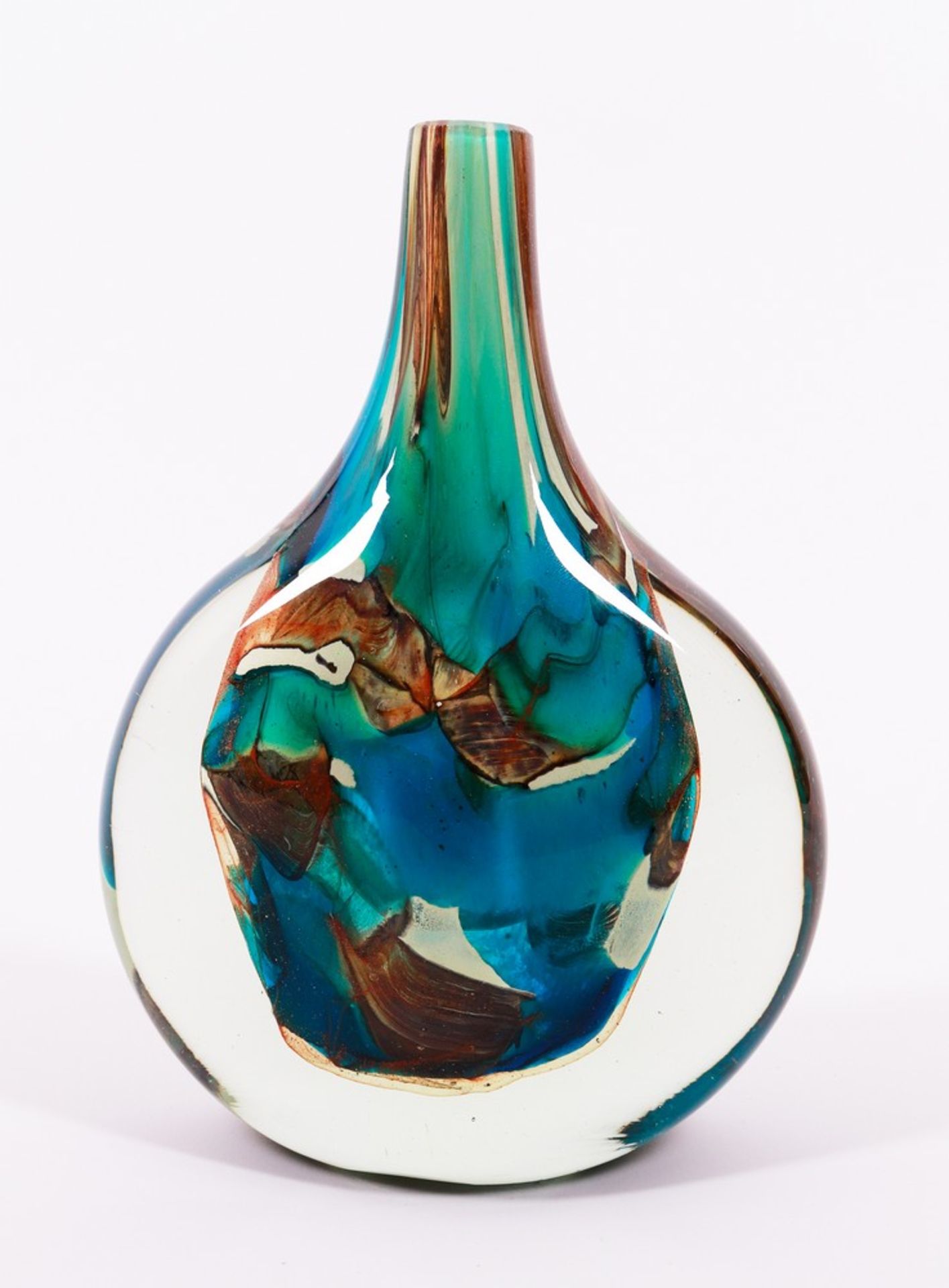 Studioglas-Vase, Entwurf Michael Harris, Ausführung Mdina, Malta, 1980er Jahre - Bild 2 aus 5