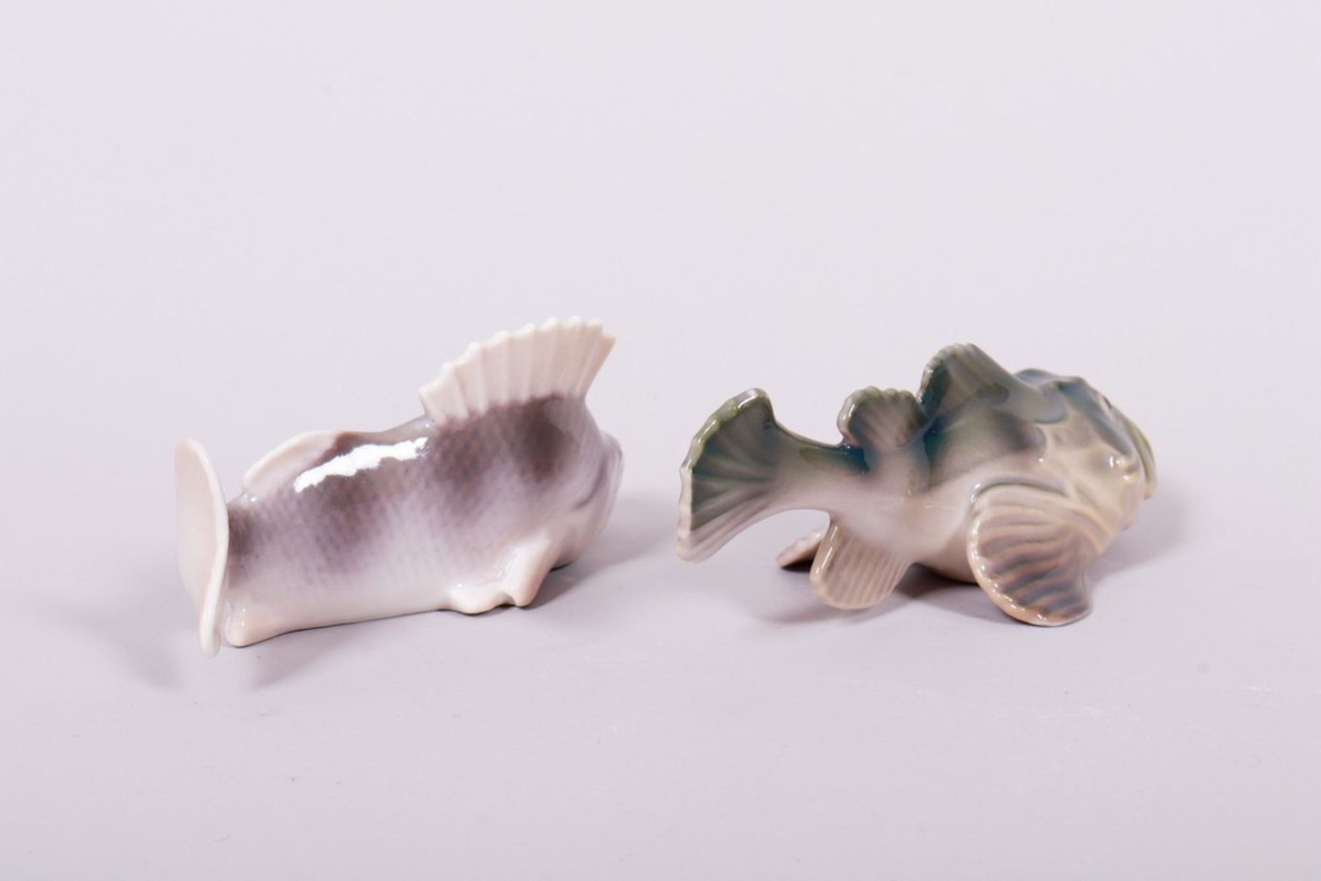 2 fish, design Svend Jeppersen for Bing & Grondahl, 20th C. - Image 3 of 4