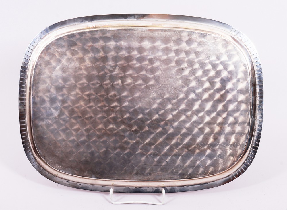 Art Deco tray, alpaca, c. 1930 - Image 2 of 3