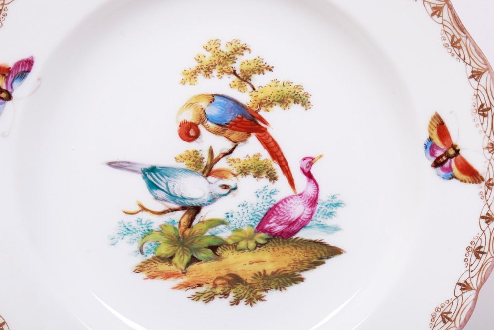 Pair of decorative plates, Meissen, late 19th C. - Image 3 of 6