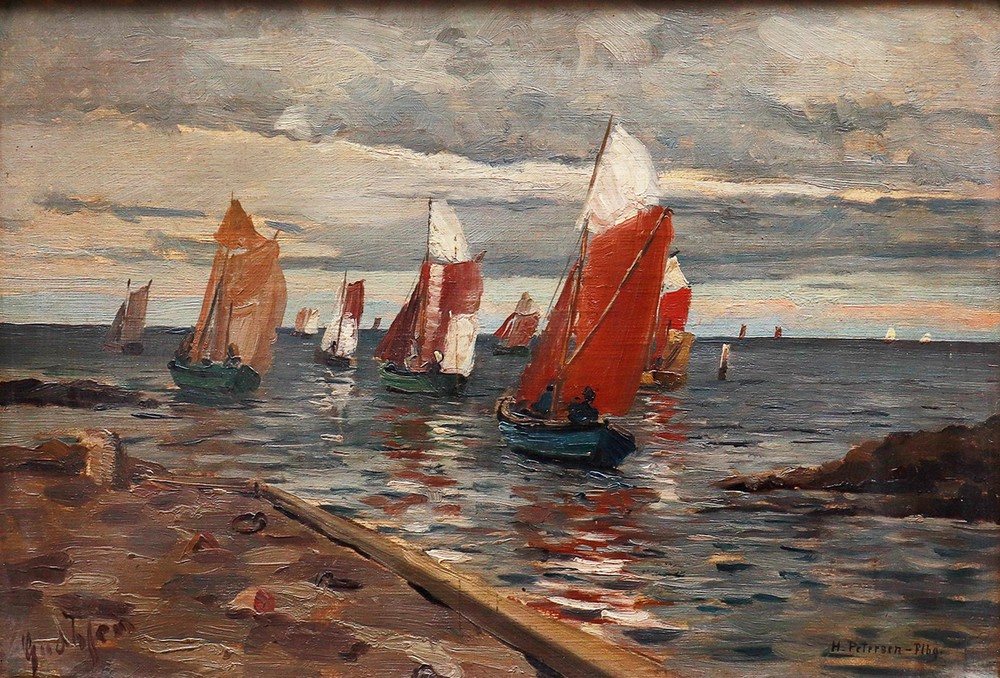 Heinrich Petersen-Flensburg (1861 Aarhus - 1908 Kaiserswerth bei Düsseldorf) - Bild 2 aus 6