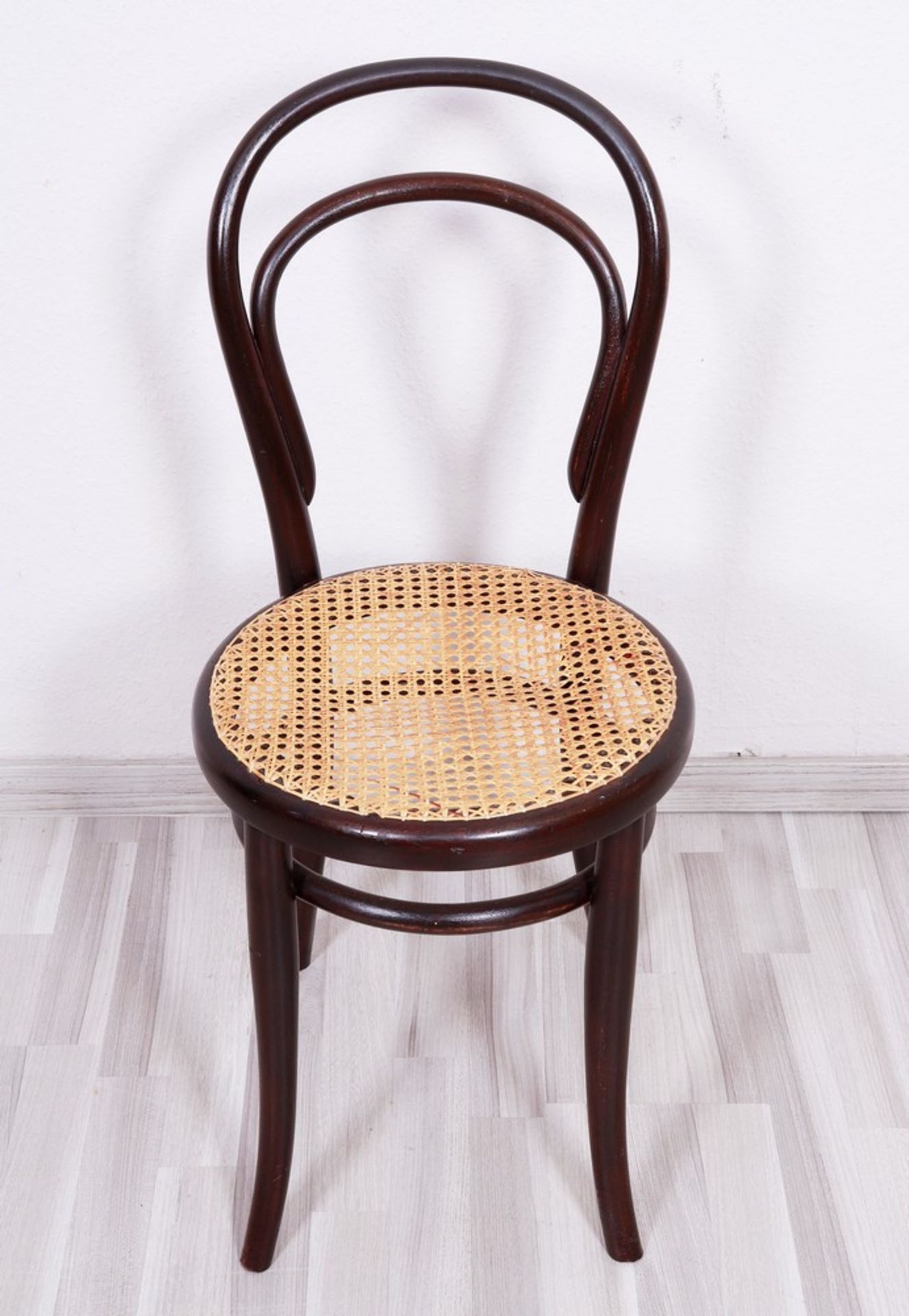 Kleiner Bistro-Stuhl, wohl Thonet, 1. Hälfte 20.Jh. - Bild 2 aus 5