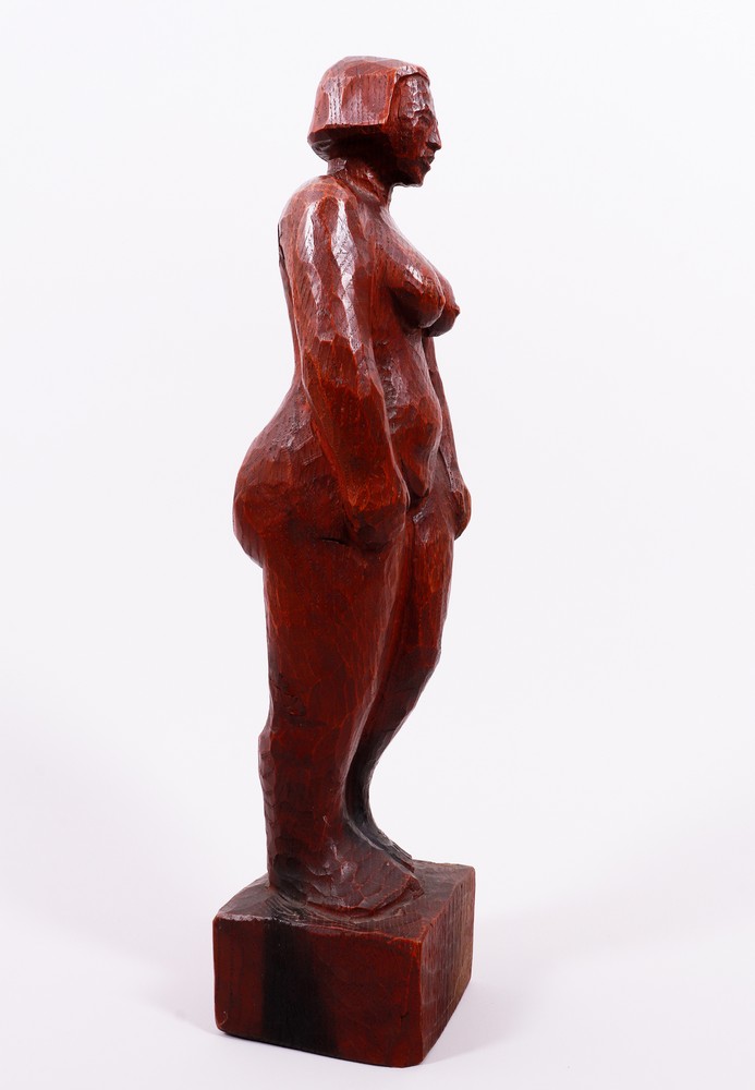 Stehender, weiblicher Akt, wohl dänischer Bildhauer, um 1940 - Bild 4 aus 7