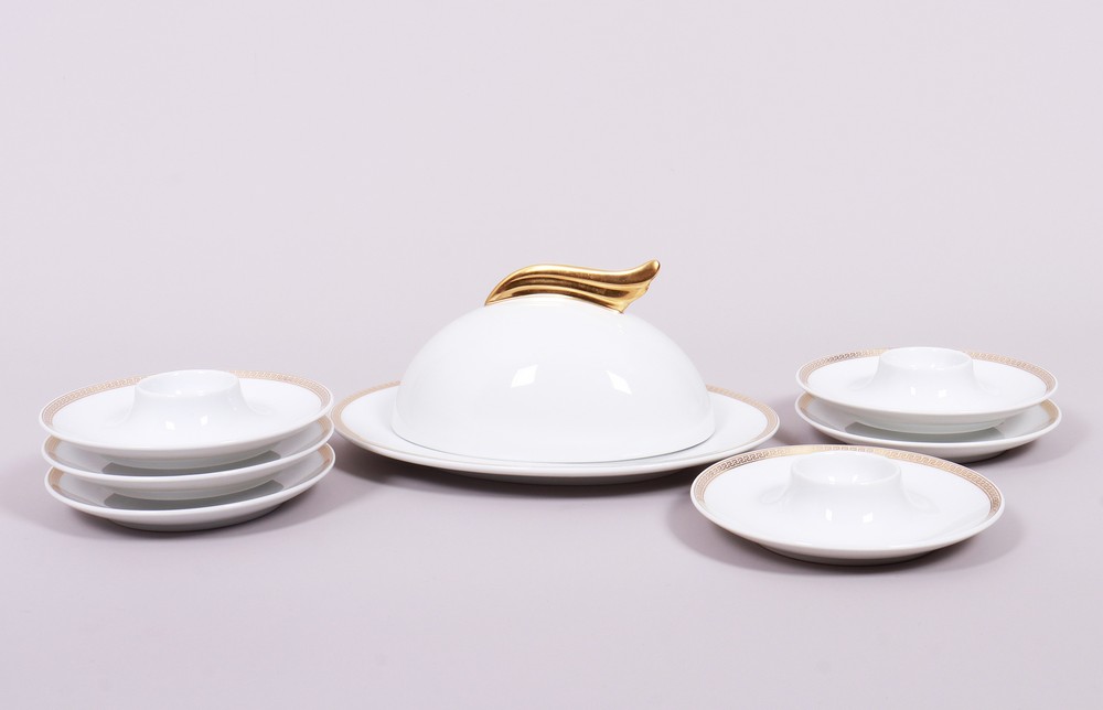 Coffee service, “Ikarus” shape design Paul Wunderlich/ “Gorgona” decor Gianni Versace for Rosenthal - Image 6 of 10