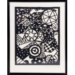 Abstract paper cut, German, c. 1955