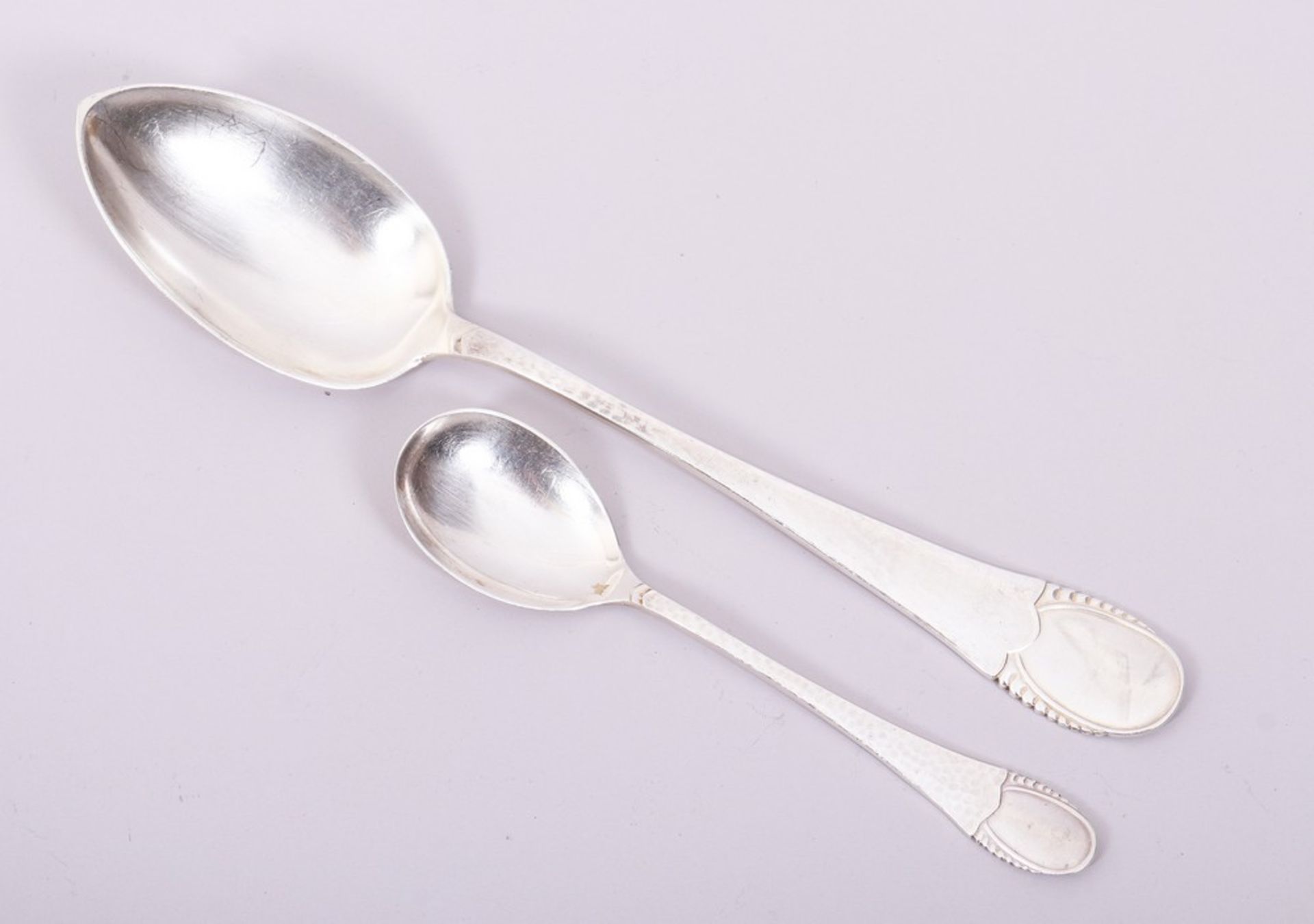 Cutlery for 6 people, 800 silver, Robbe & Berking, Flensburg, 1st half 20th C., 24 pieces - Image 8 of 9