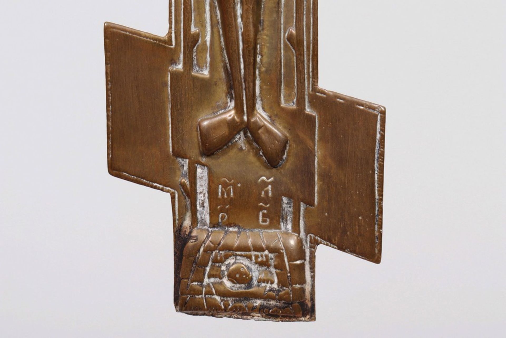 2 orthodoxe Segenskreuze, Russland, wohl 18.Jh. - Image 4 of 9