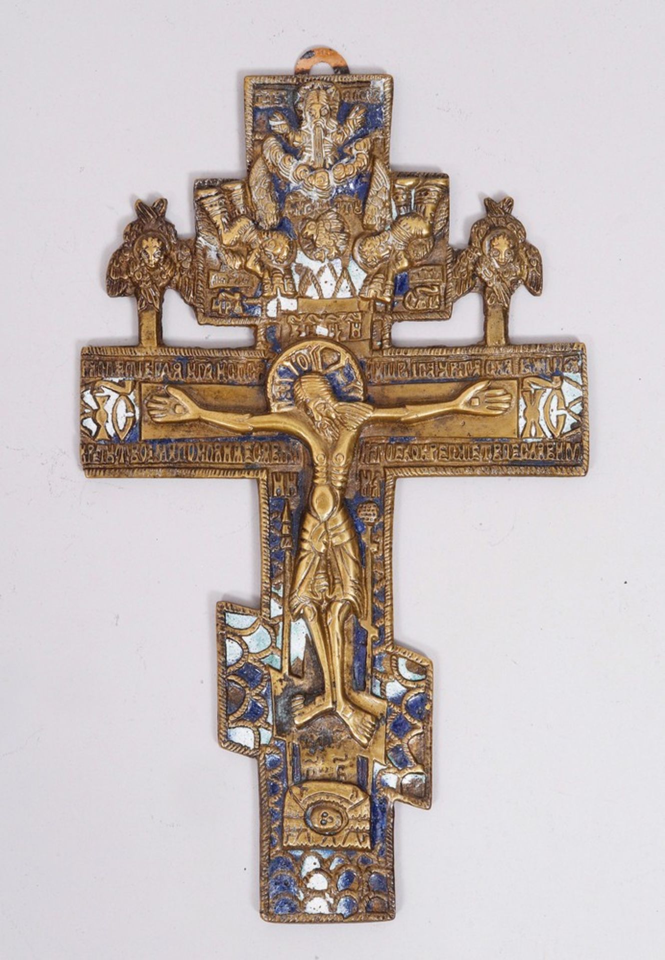 2 orthodoxe Segenskreuze, Russland, wohl 18.Jh. - Image 6 of 9