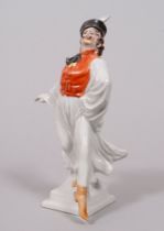Figural porcelain, Herend, Hungary, mid 20th C.