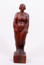 Stehender, weiblicher Akt, wohl dänischer Bildhauer, um 1940