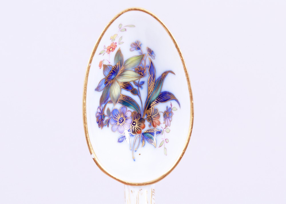 Pair of spoons, Meissen, Knauf period (c. 1900) - Image 4 of 5