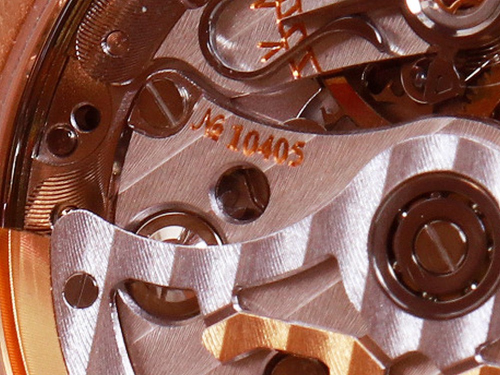 Herren-Armbanduhr, 750er Rotgold, Glashütte, Modell "Senator Karree Chronograph" - Bild 7 aus 12