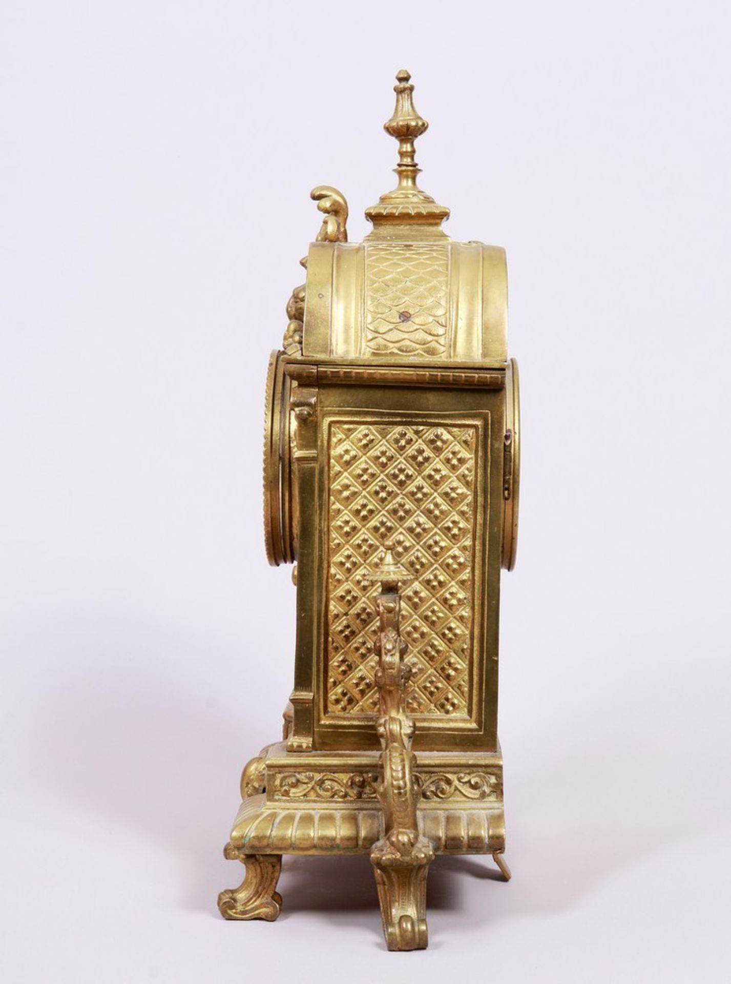 Historicism table clock, Japy Frères, France, late 19th C. - Image 8 of 8
