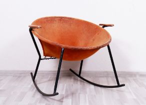 "Balloon-Chair"-Schaukelstuhl, Entwurf Hans Olsen für Lea Design, 1960er Jahre