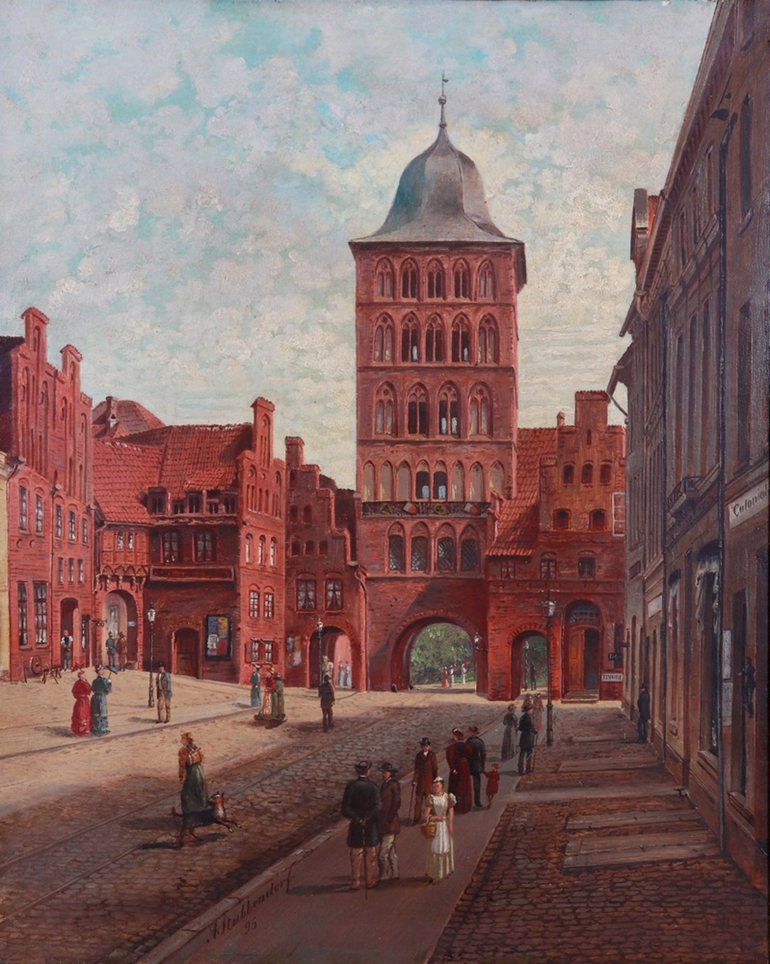 August Stubbendorf (1824 in Lübeck - 1907 ebda.) - Bild 2 aus 5