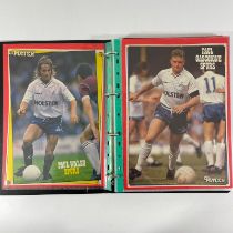 A large collection of 1980s Tottenham Hotspur player autographs, mostly signed on magazine cuttings.