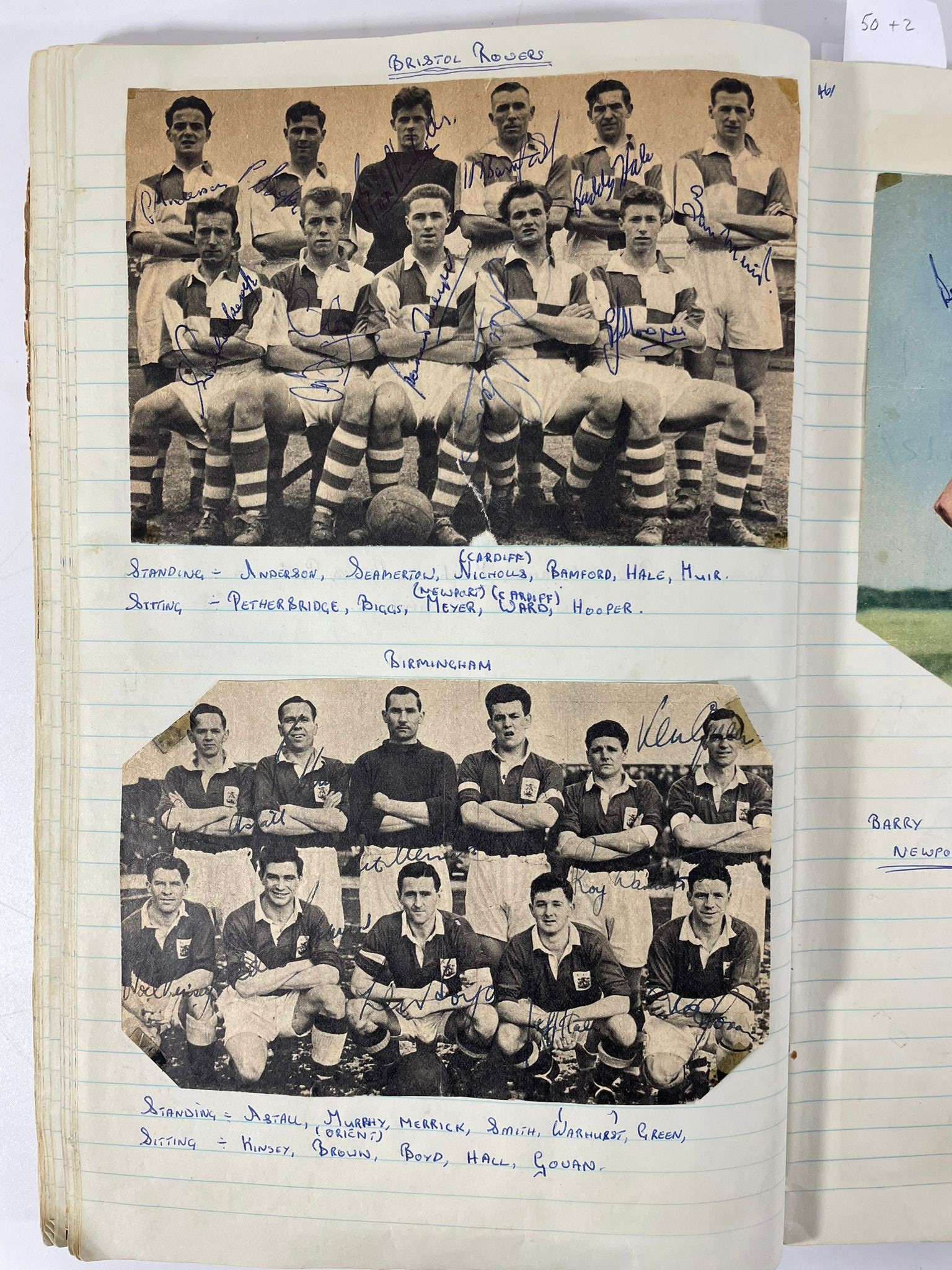 A 1960's football album containing signed autographs from players on cuttings. Players from - Bild 6 aus 11