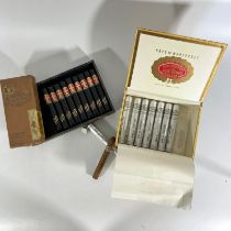 Cigars - A sealed box of Balmoral Aristocrats 10 Coronas, 9 Danemann Elnoble cigarro and 8 Hoyo de