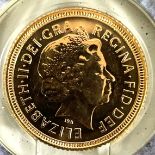 Elizabeth II gold half sovereign dated 2000 - sealed