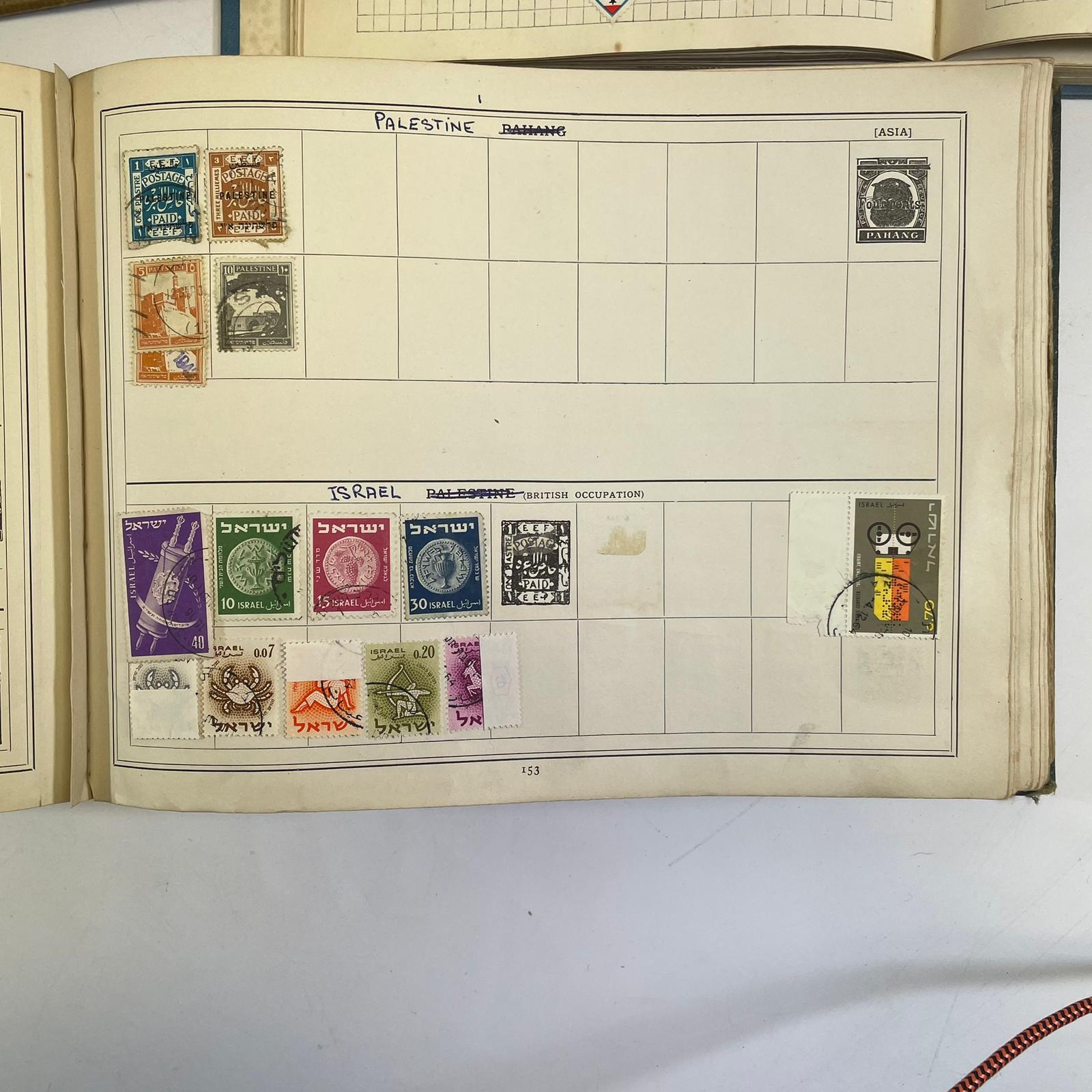 Three stamp albums including four pages of Chinese stamps - Image 2 of 14