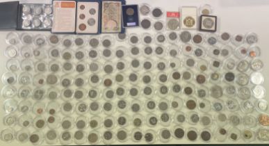 A collection of assorted coins mostly English dating from 1816.