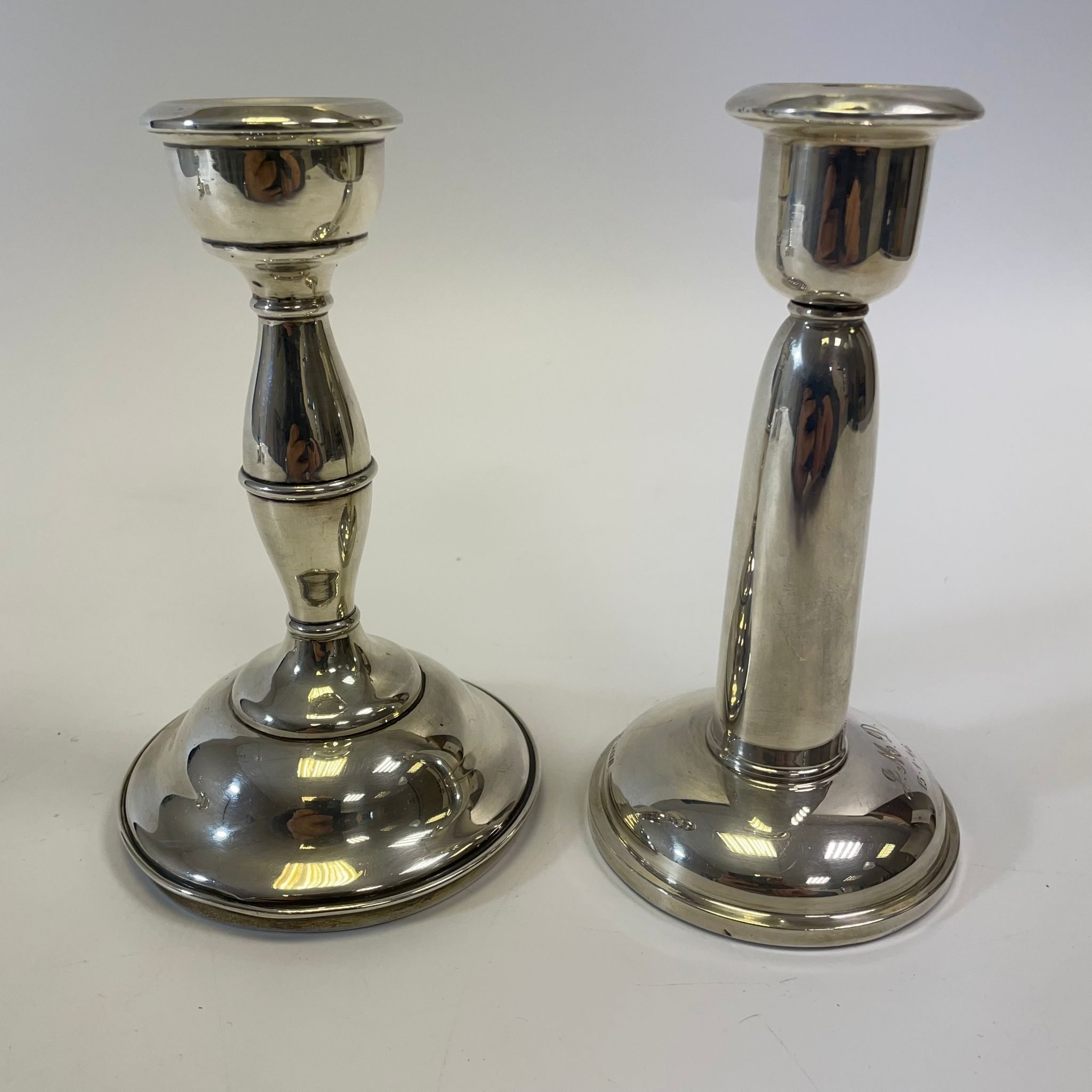 5 Silver napkin rings and 2 candlesticks.  Silver weight approximately 70 grams.  Candlesticks - Bild 9 aus 10