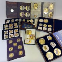 Large collection of coins to include Gold coins as follows :- - Set of 6 Regency of QEII complete