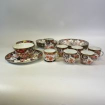 A Royal Crown Derby Imari Pattern Part Tea Set
