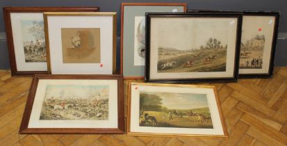 A set of four hunting prints after Henry Aiken, published by Brall and Sons, 27 x 36cm, four