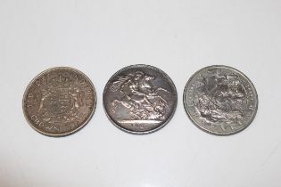 1937 George VI Crown, 2005 Trafalgar Proof Crown, 1887 Queen Victoria Crown