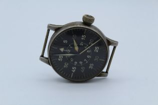 A WWII German Luftwaffe B-Uhr (Beobachtungsuhr) Observers watch, by A Lange and Sohne, circa 1940,