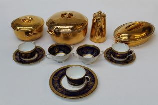 A Coalport Lady Anne dinner and tea service comprising eight dinner, salad and tea plates, eight