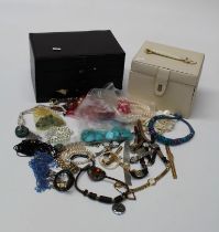 A large collection of costume jewellery including examples from the 1960's/ 70's/80's and