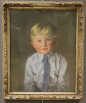 Arthur Charles Shorthouse (British 1870-1953) Half length portrait of Master Neil Wyatt. Oil on