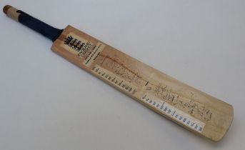 England Cricket, a Natwest ODI 2011 series bat, signed by the England and India touring teams,