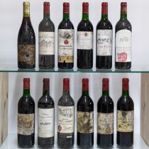 Assorted Red Bordeaux, to include: Chateau Lynch Moussas, Pauillac, 1985, one bottle, 1986, one