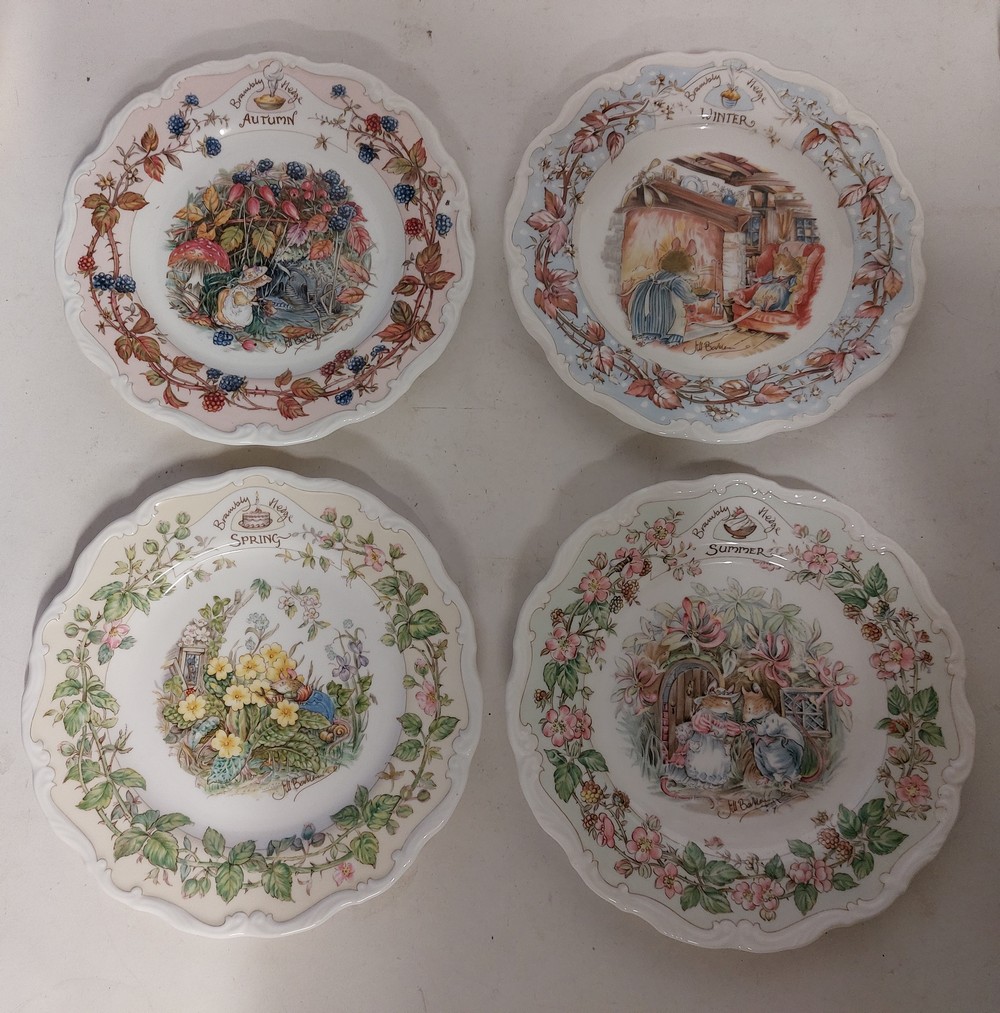 A collection of mixed 20th C ceramics to include Royal Doulton Bramley Hedge seasons plates x 4, - Image 7 of 11