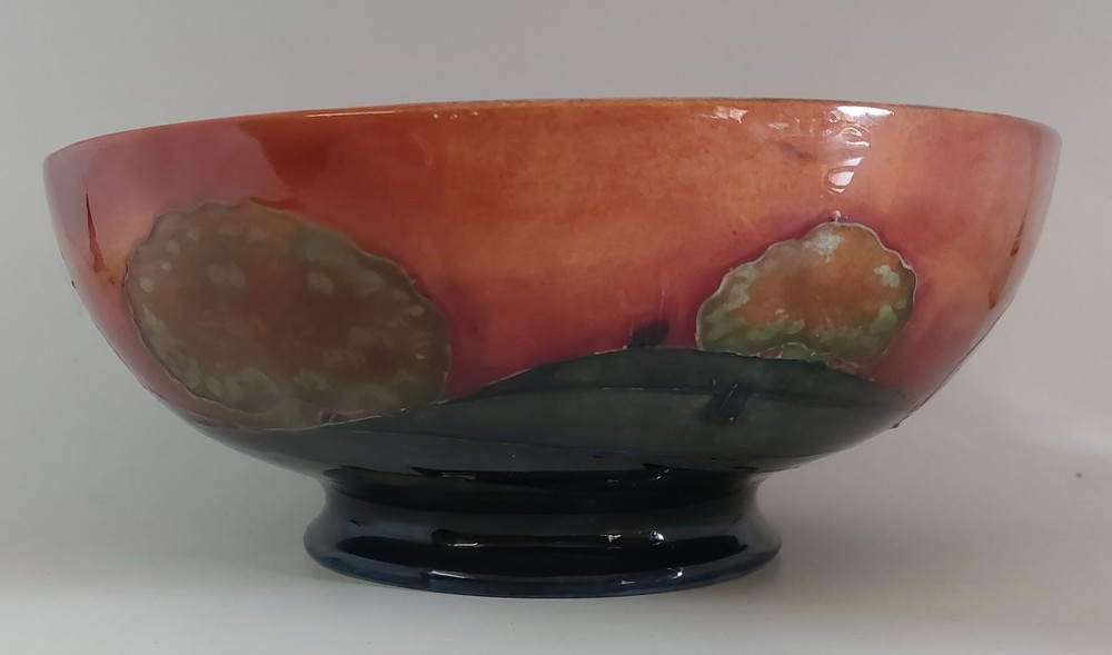 A Moorcroft Eventide pattern footed bowl, C1918 -1926 with full signature to base in Blue. - Image 2 of 5